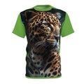 Leopard Edition Trendy Animal Print Shirt I Love Hunza |  | Green Color