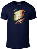 Torn Ireland Flag - Funny t shirt country Irish Rugby retro fashion cool sport