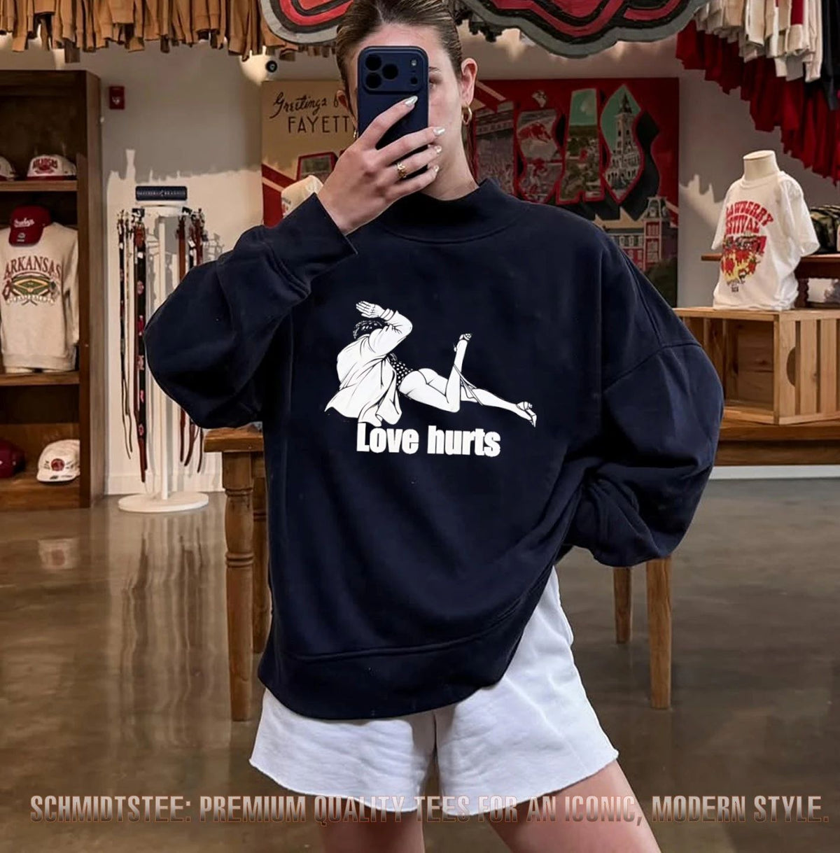 Love Hurts Woman in Trench Coat Noir Style shirt