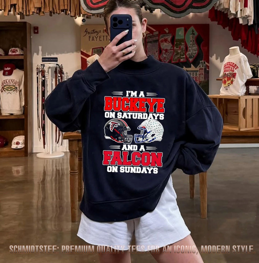 I’m a Buckeye on Saturdays and a Falcon on Sundays shirt