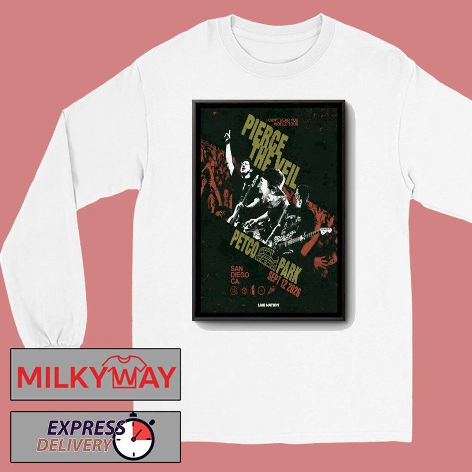 Pierce The Veil Sept 12 2026 Petco Park in San Diego, CA Poster shirt