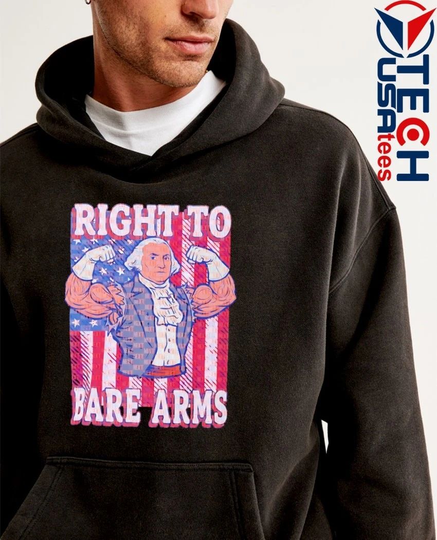 George Washington Patriotic Gym right to bare arms shirt