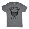 Mens Funny T Shirts Resting Beard Face Sarcastic Facial Hair Novelty Tee for Men