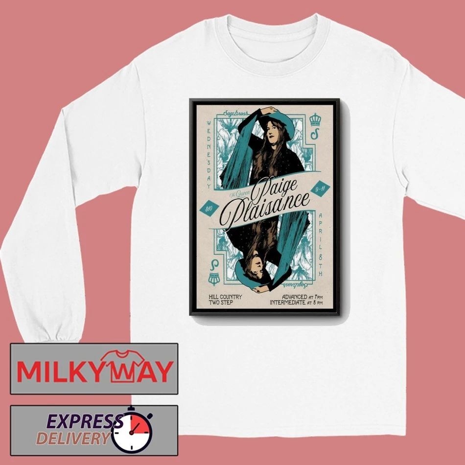 Paige Plaisance Sagebrush in Austin TX Apr 8 2026 Poster shirt