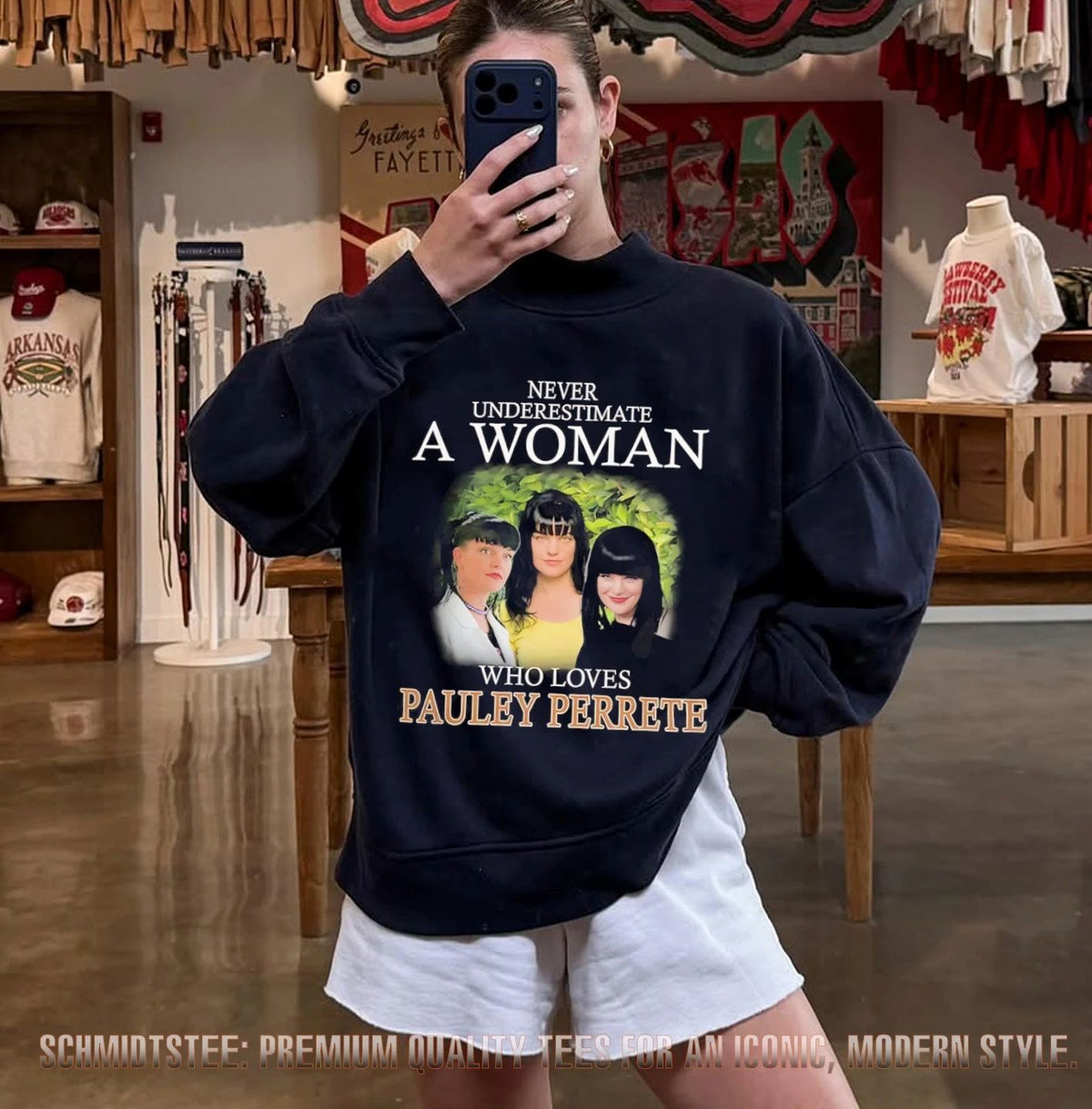 Never underestimate a woman who loves Pauley Perrete shirt