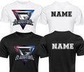 Personalised Gladiators Metallic TV Show T-Shirt - Custom Name Unisex Sports Top