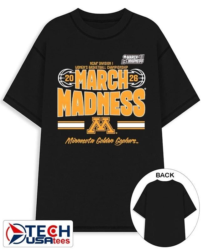 Minnesota Golden Gophers 2026 NCAA Women’s Basketball Tournament March Madness shirt