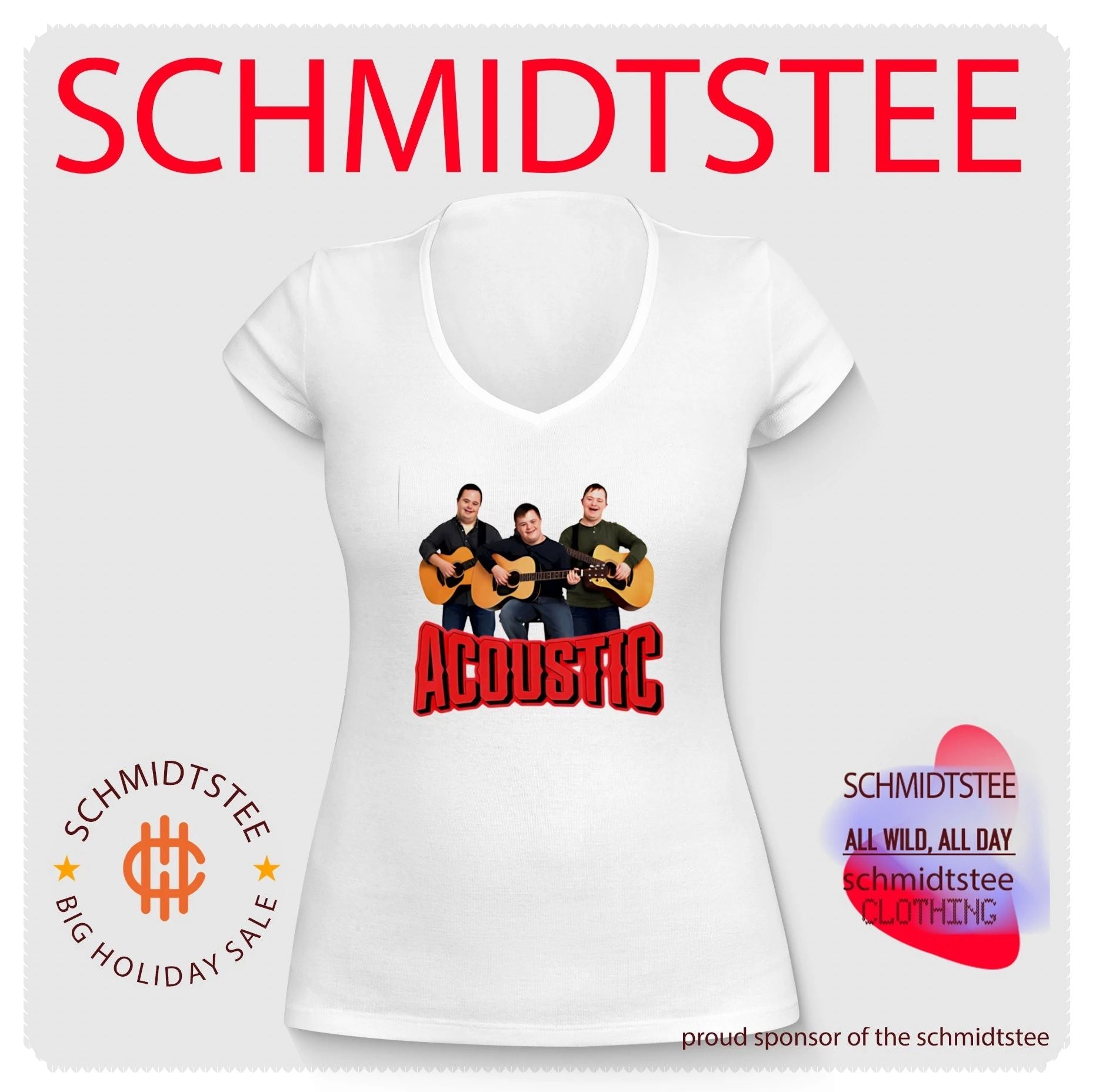 Acoustic Down syndrome graphic shirt