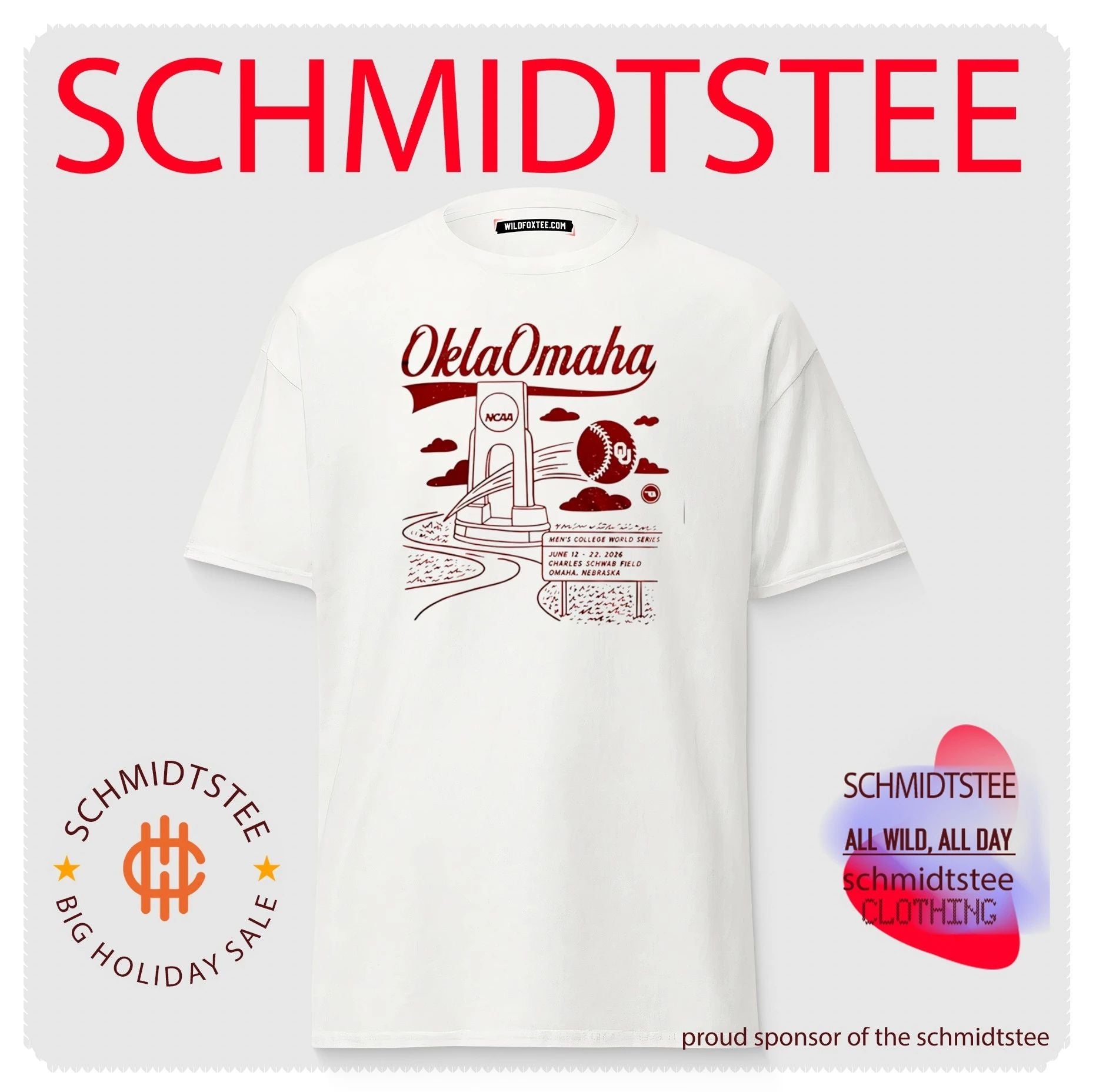 Oklahoma Sooners x College World Series Oklaomaha 2026 Baseball shirt