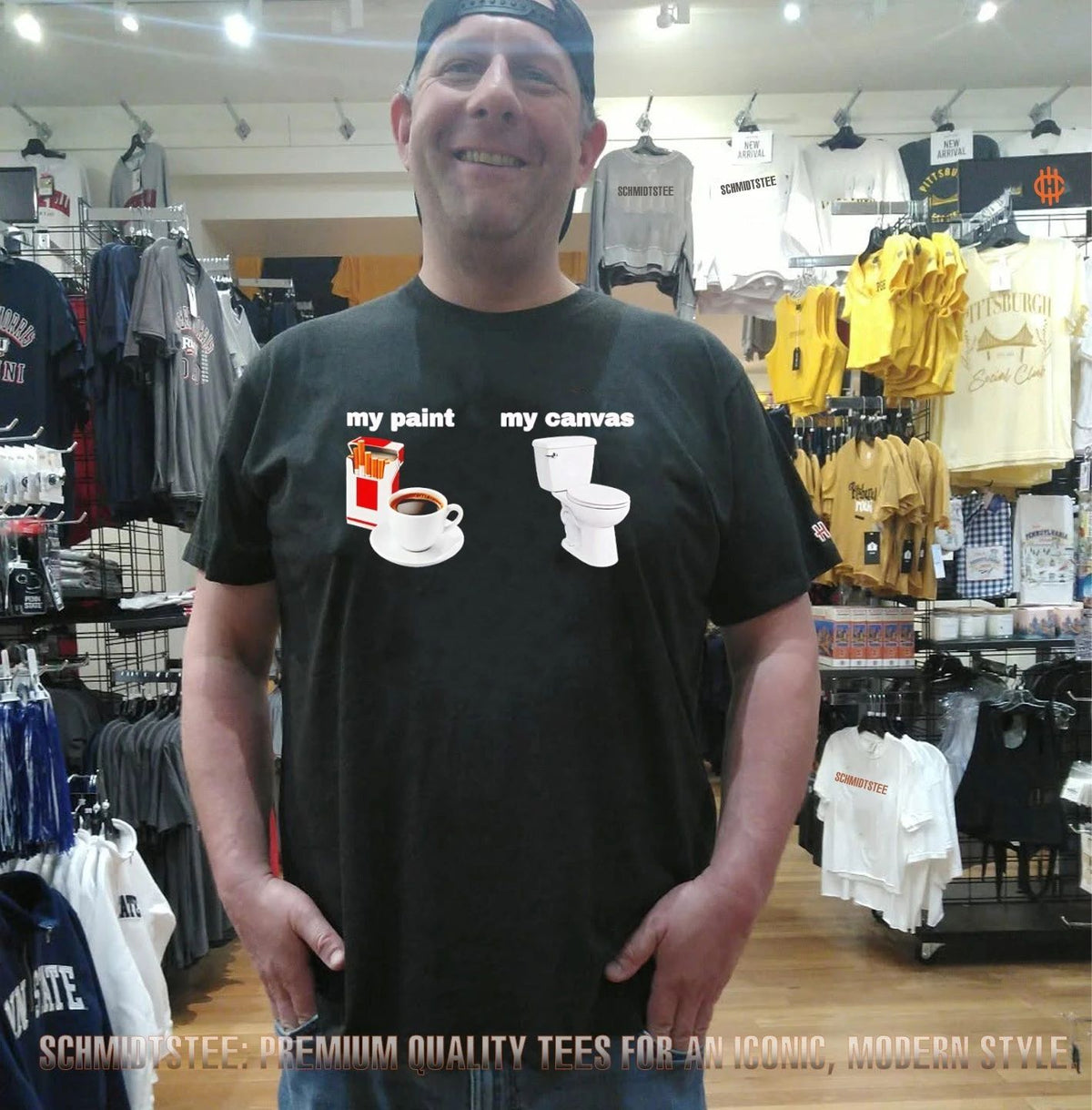 My paint my canvas cigarettes and coffee funny shirt