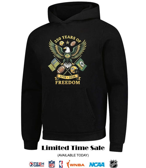 250 years of Freedom Green Bay Packers 1776-2026 shirt