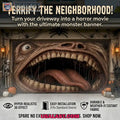 Monster Mouth Halloween Garage Door Banner