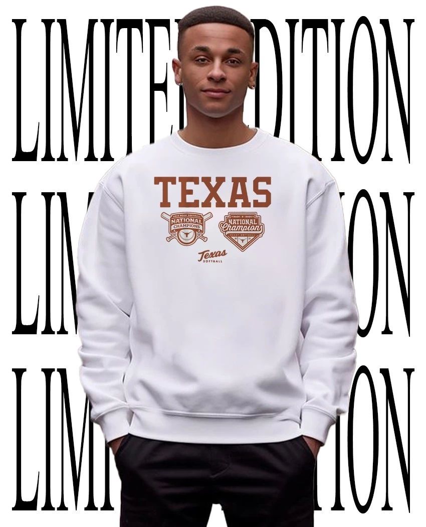 Texas Longhorns Softball Back-To-Back 2026 National Champions logo shirt
