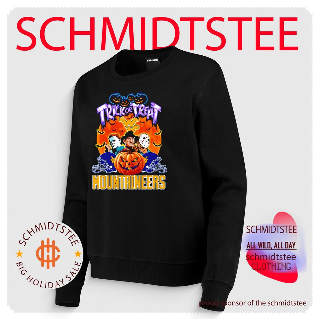 West Virginia Mountaineers x Horror Characters Trick Or Treat Halloween 2026 shirt