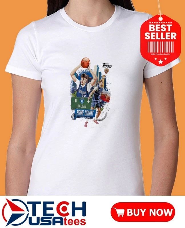 Cooper Flagg Dallas Mavericks Topps Home Court graphic shirt