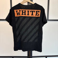 Off-White Orange Box T-shirt Sz SMALL Black Gorp Street style ~ HAS FLAWS AS IS