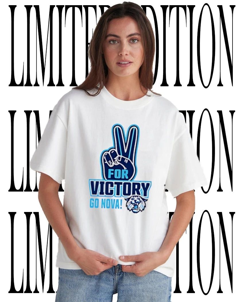 V for victory Villanova Wildcats NCAA go Nova shirt