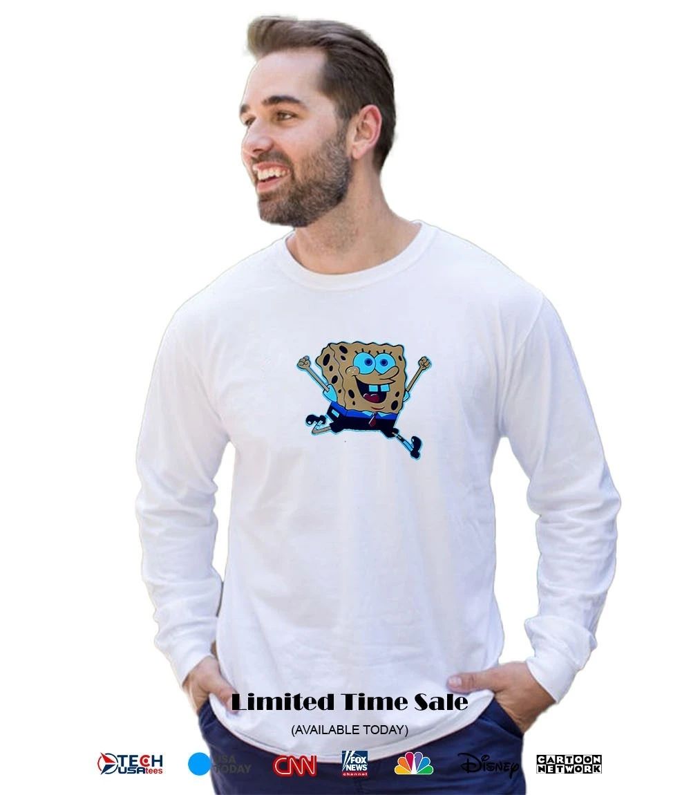 Sponge jumping funny shirt