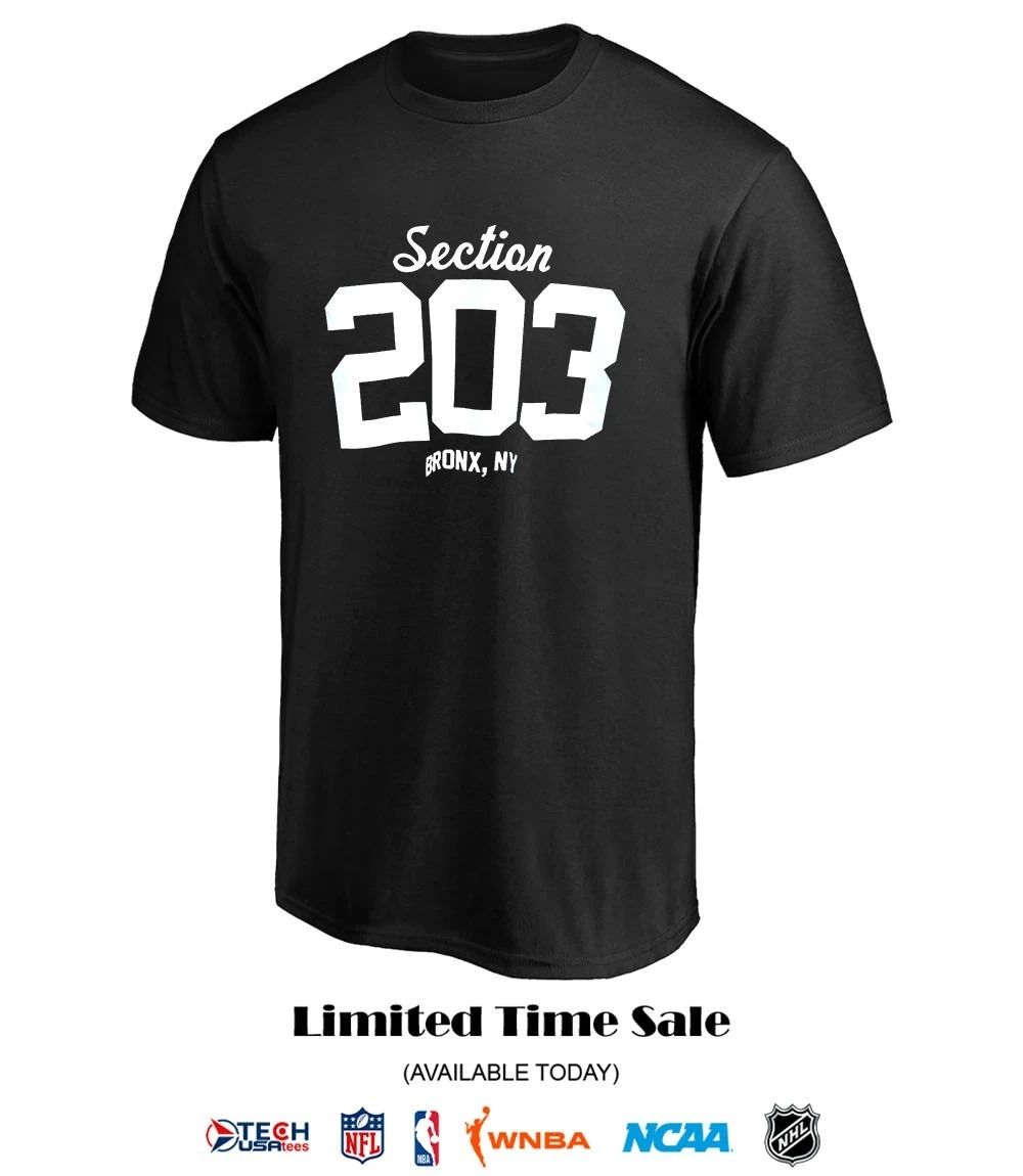 New York Yankees Section 203 Bronx NY shirt