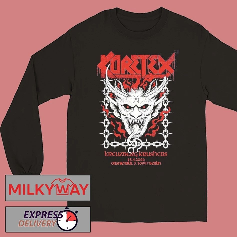 Kreator X Coretex Berlin Germany 2026 Exclusive Tee At Oranienstr Kreuzberg Krushers April 18 2026 shirt