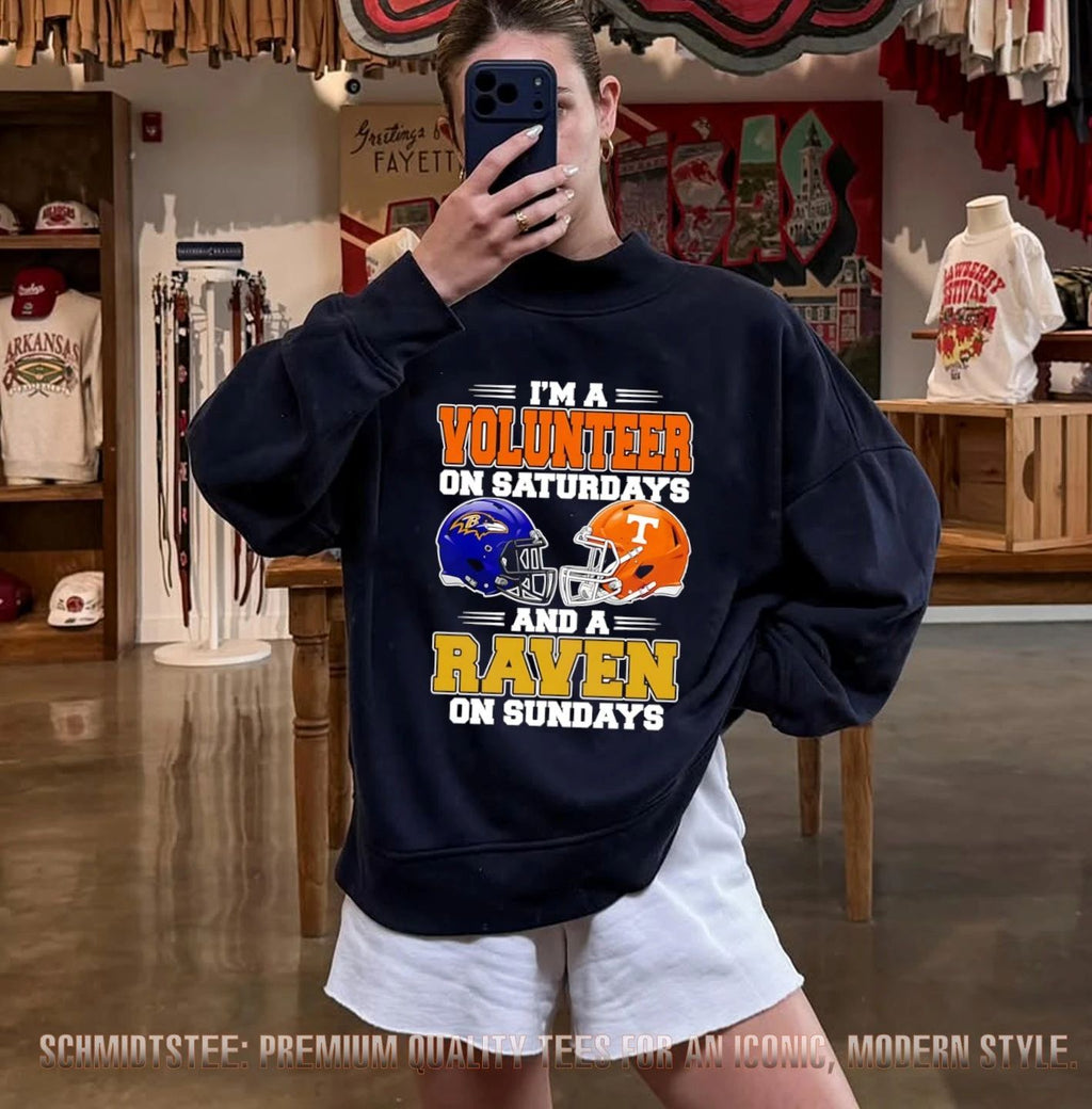 I’m a Volunteer on Saturdays and a Raven on Sundays shirt