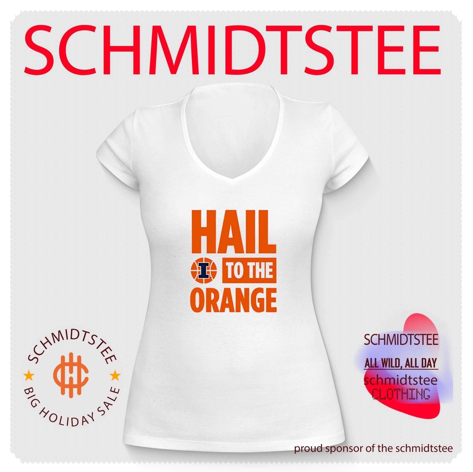 Hail to the orange Illinois Fighting Illini logo shirt