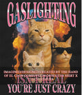 Gaslighting isn’t real you’re just crazy shirt