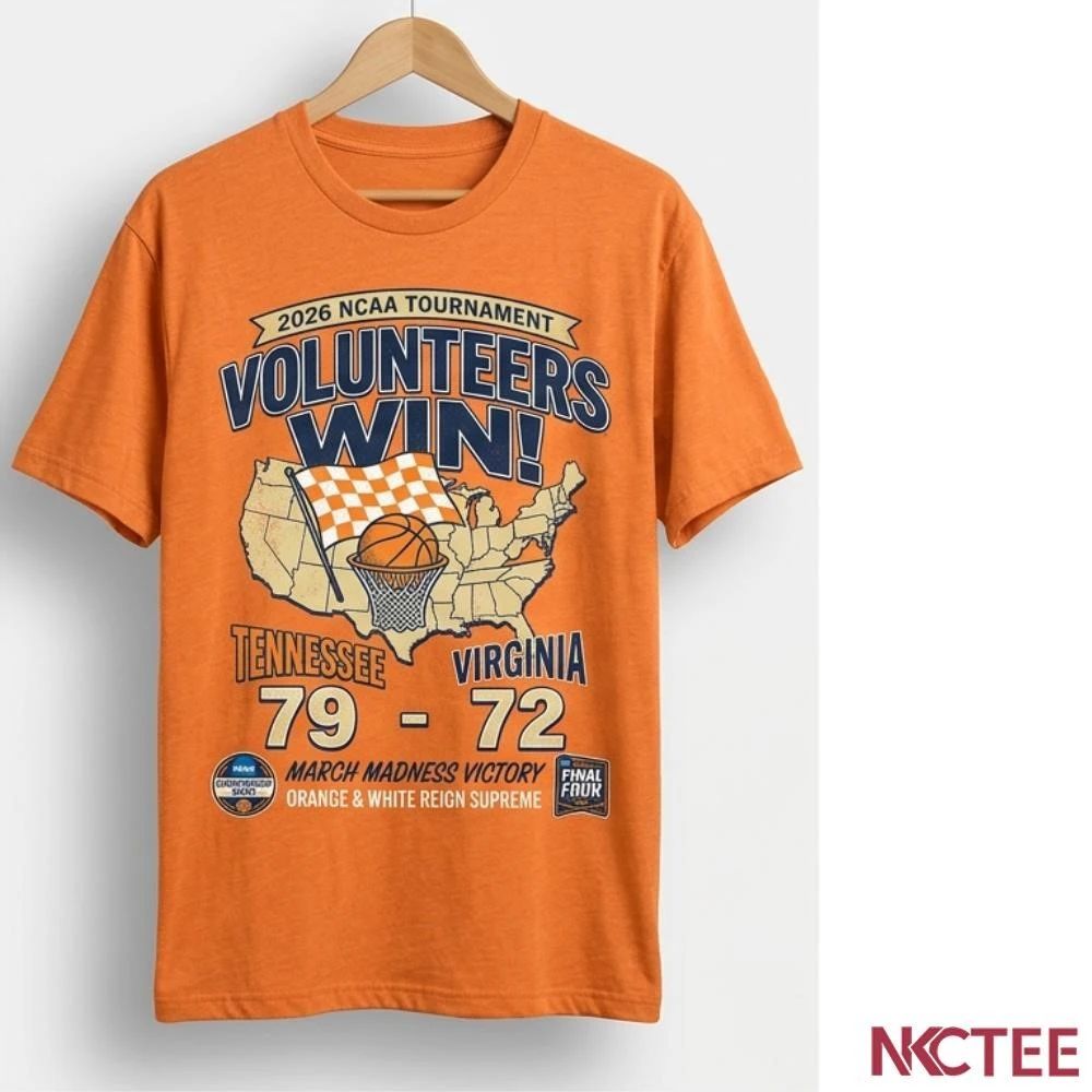 NKCtees 2026 NCAA Tournament Tennessee 79 72 victory Virginia basketball shirt