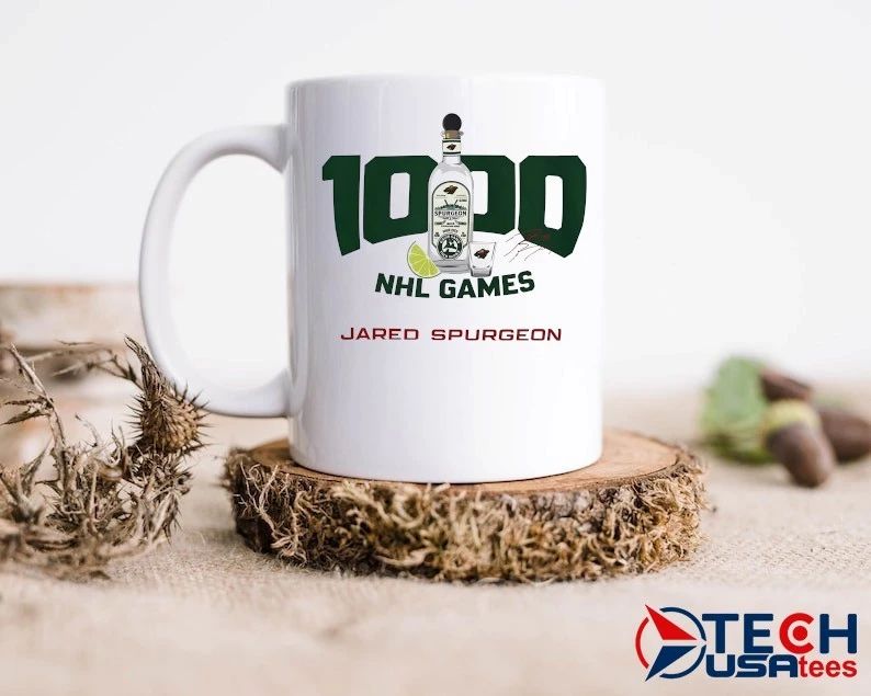 Jared Spurgeon 1000 NHL Games shirt