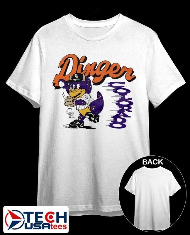 Colorado Rockies Dinger Pitcher mascot shirt by homage