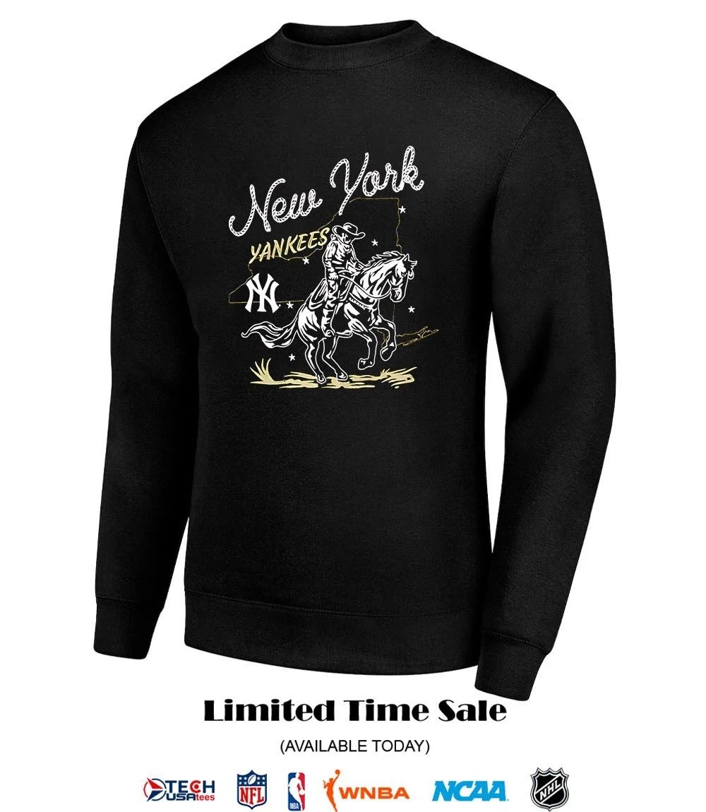 New York Yankees Hometown Cowboy riding horse shirt