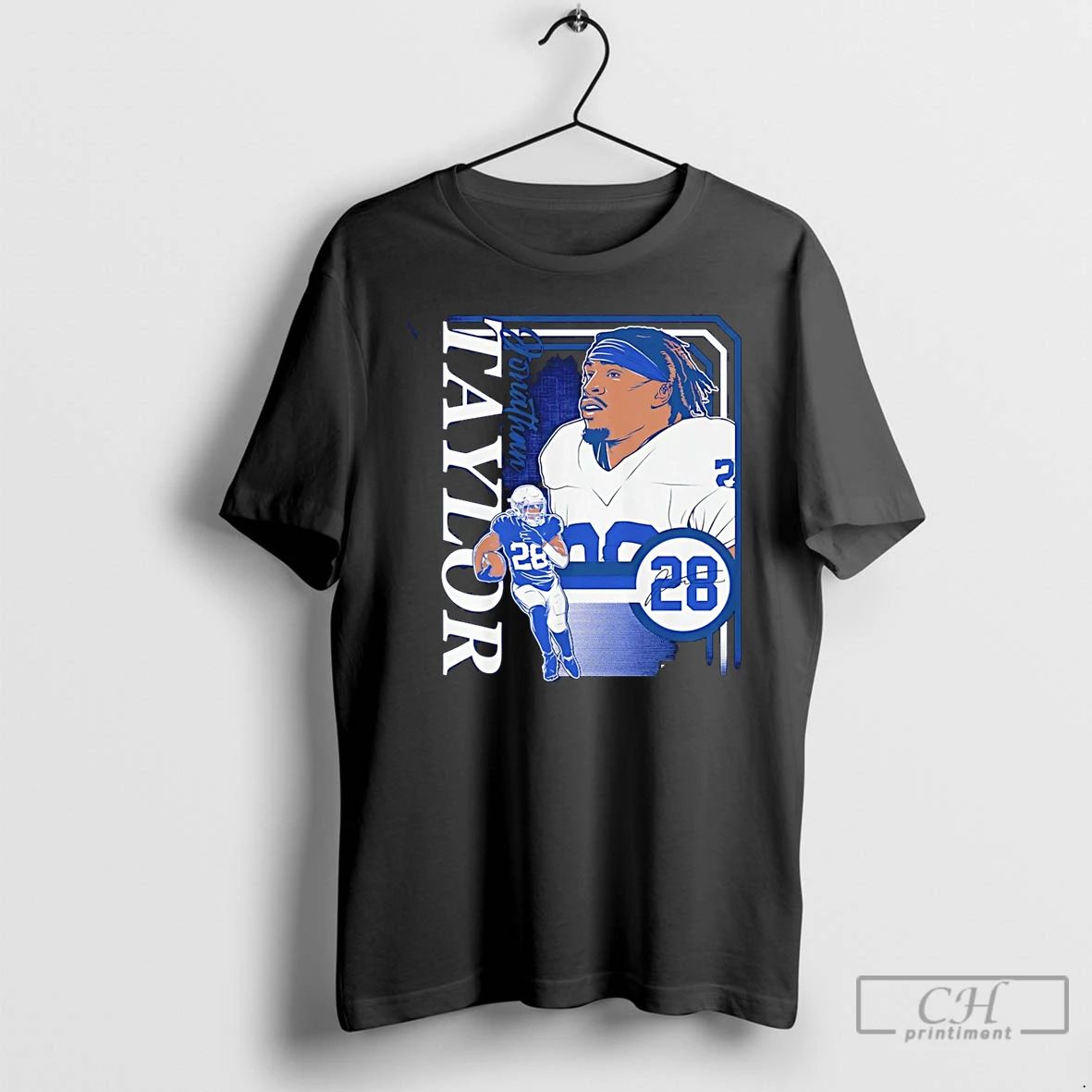Classic Jonathan Taylor Indianapolis Colts Collage Frame Signature T Shirts