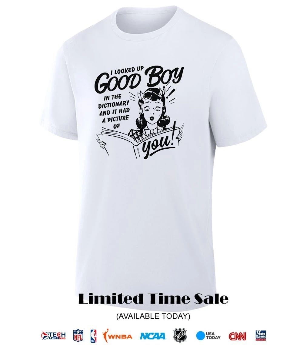 I looked up good boy in the dictionary and it had a picture of you shirt
