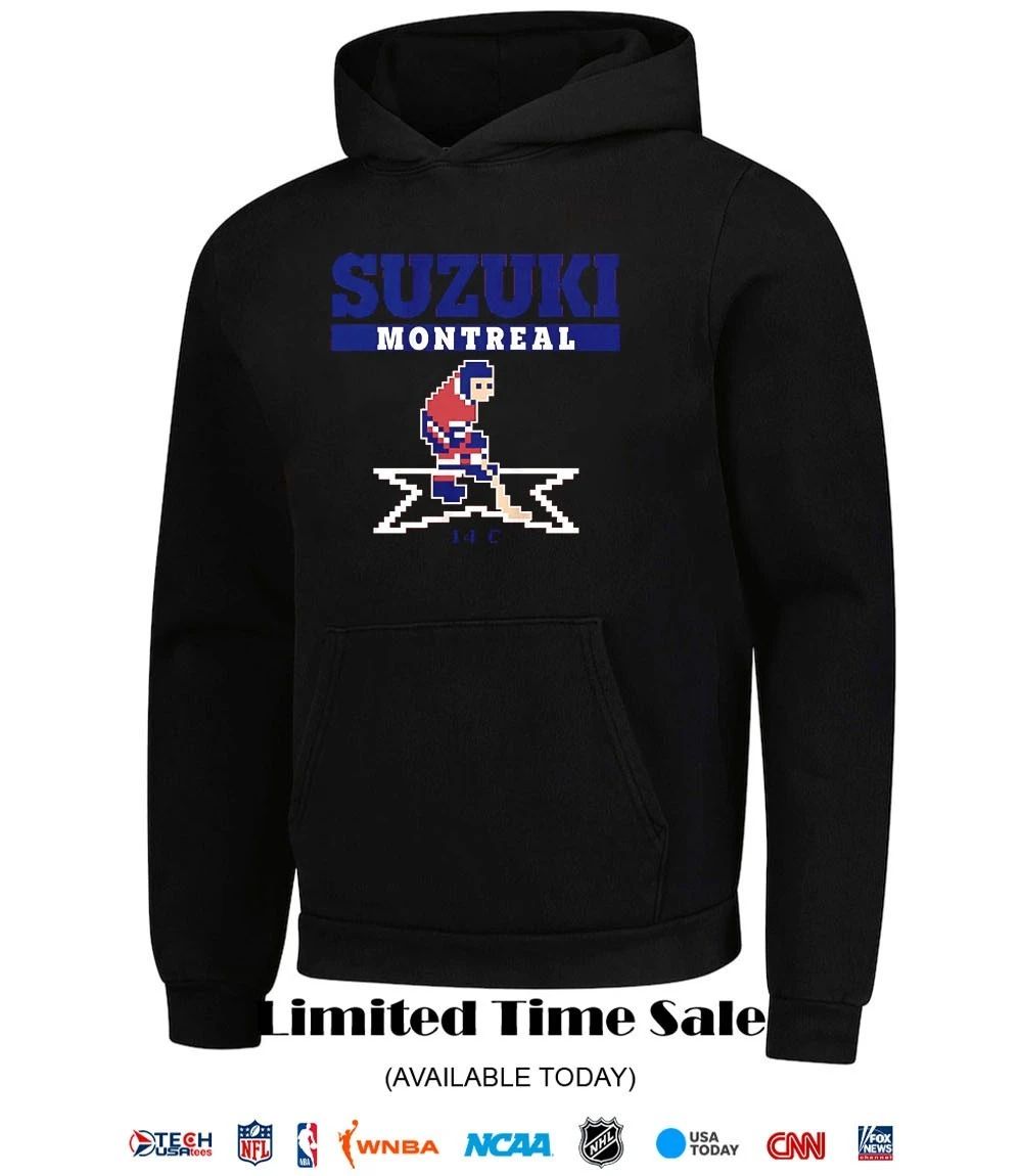 Nick Suzuki Montreal Canadiens Hockey 14C pixel shirt