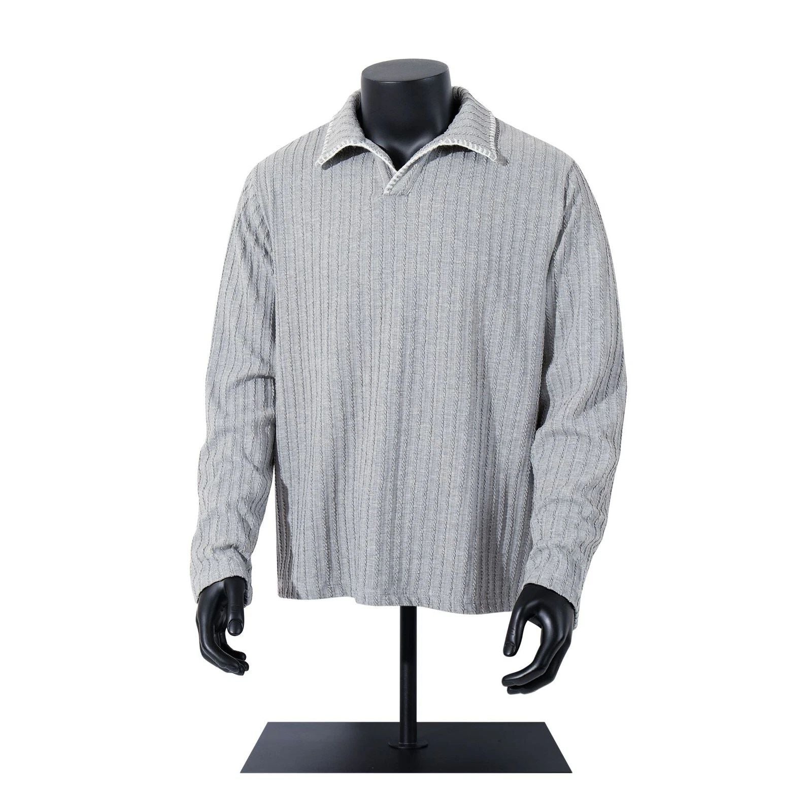 New Autumn Men Simple Korean-Style Striped Long-Sleeved T-Shirts