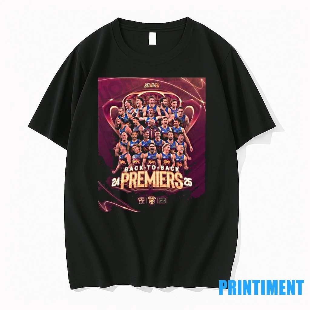 Brisbane Lions Team Believed Back 2 Back Afl Grand Final Premiers Tshirts Sweater