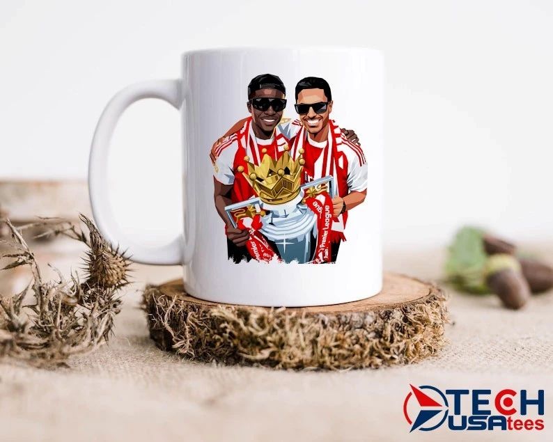 Saka and Areta Premier League Champions shirt