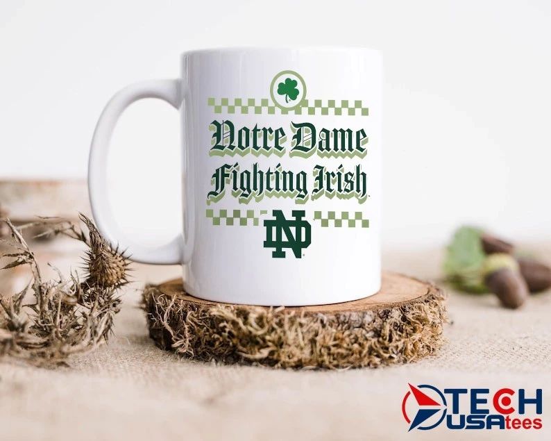 Notre Dame Fighting Irish St. Patrick’s Day checkered shirt