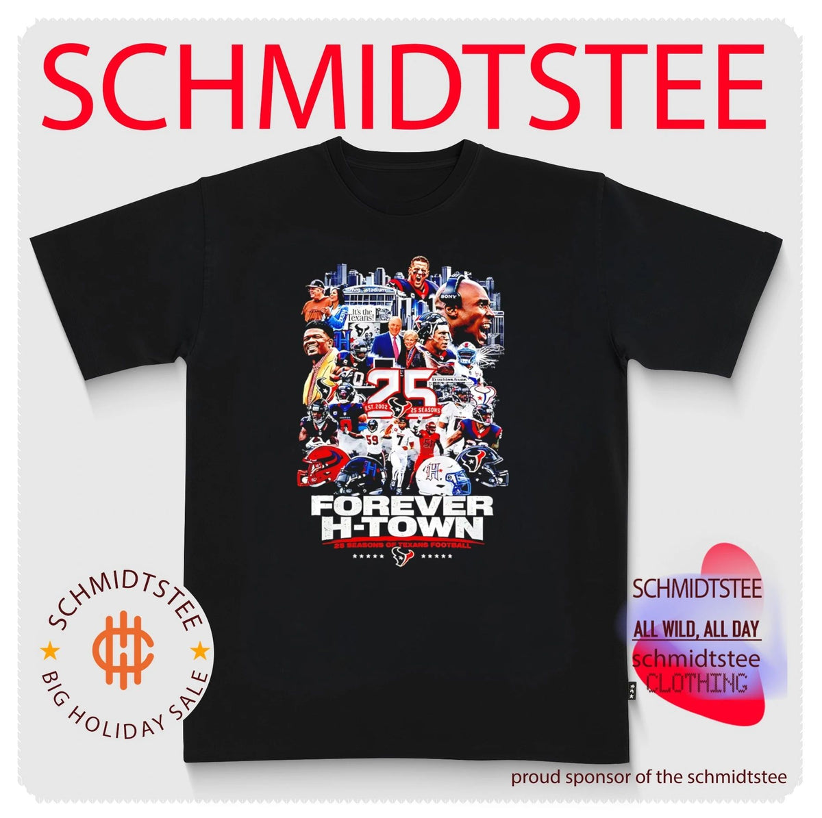 Houston Texas 25 Season Of Texans Forever H-Town shirt