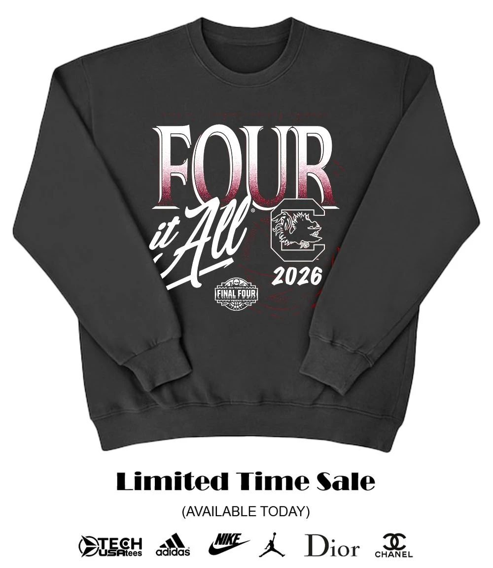 Four it All South Carolina Gamecocks 2026 NCAA Women’s Basketball Tournament March Madness Final Four shirt