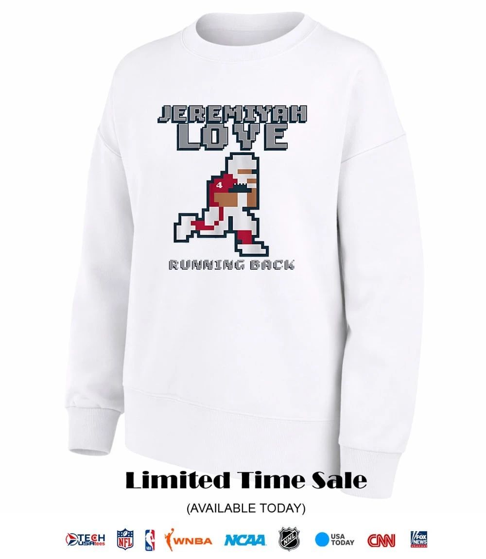 Jeremiyah Love Arizona Cardinals Running Back Retro Baller pixel shirt
