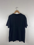 Richie Le Black T-Shirt Mens Medium Raw Hem Minimalist Streetwear Tee
