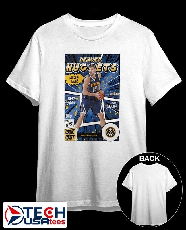 Nikola Jokić Denver Nuggets Topps comic shirt