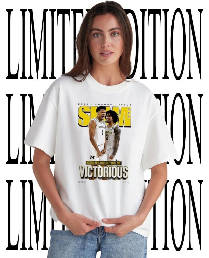 SLAM Michigan Wolverines Men’s National Champs Victorious 2026 shirt