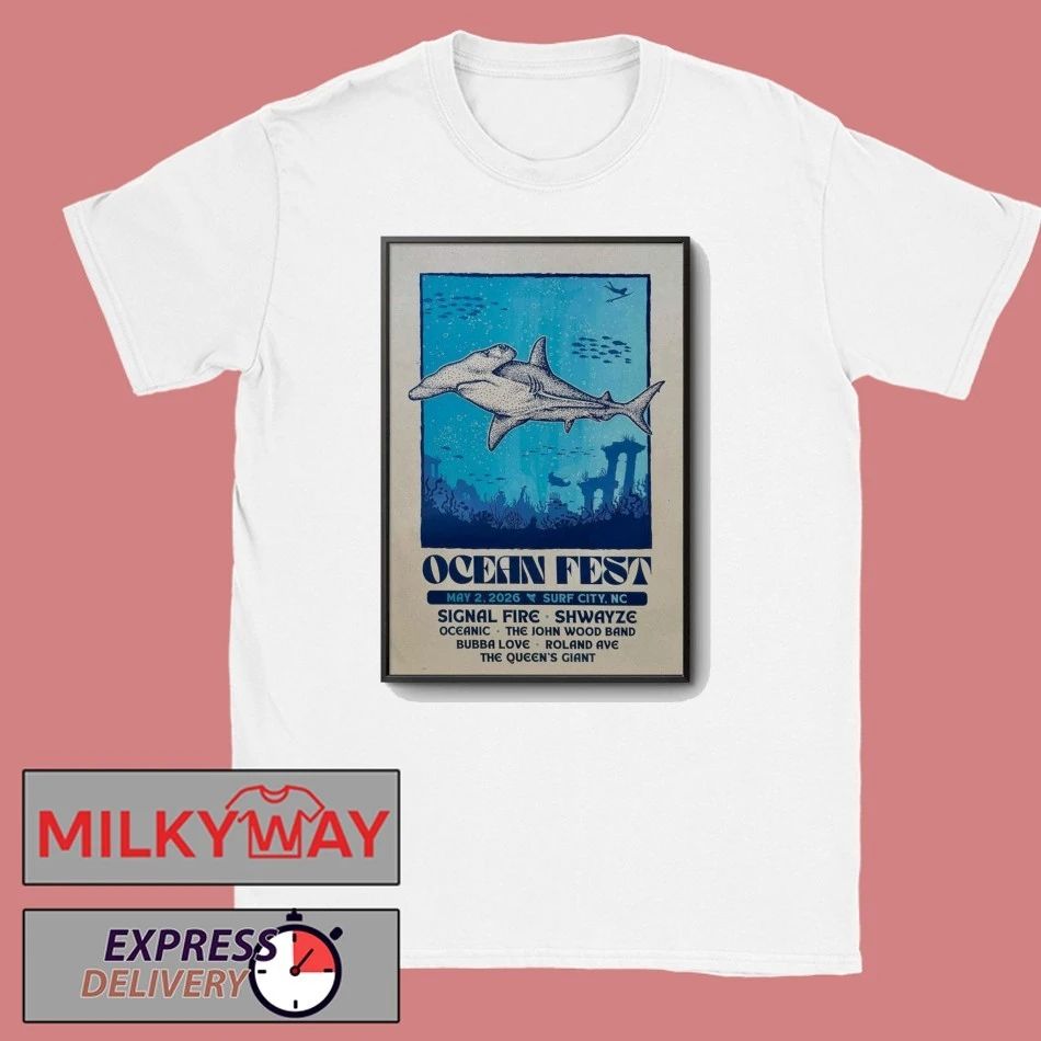LIMITED May 2 2026 Ocean Fest Surf City, NC Poster Tour shirt
