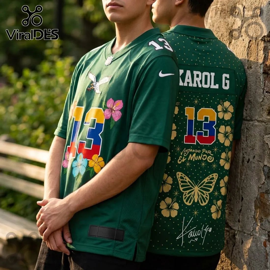 Karol G Tropitour Colombia Floral Football Jersey