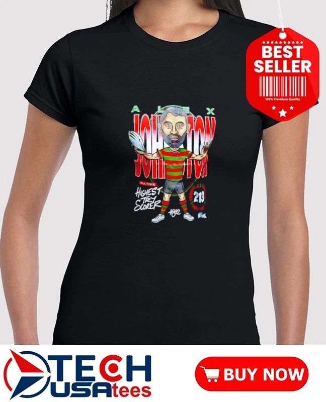 South Sydney Rabbitohs Alex Johnston Record Breaker shirt