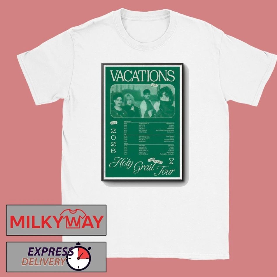 VACATIONS Holy Grail 2026 Tour Poster T-Shirt