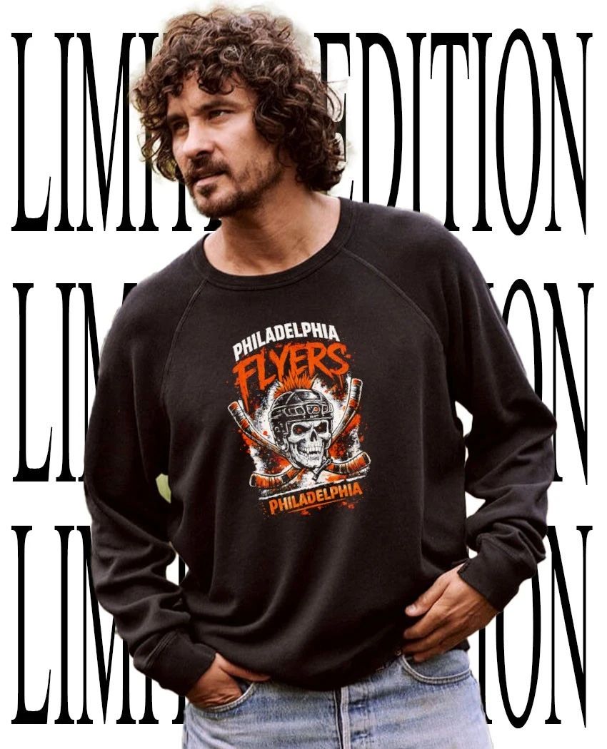 Philadelphia Flyers Hockey player skull shirt