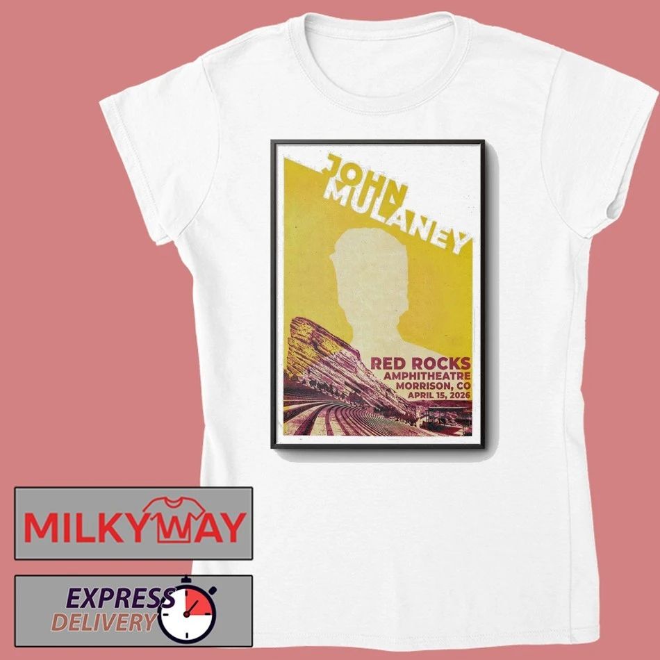 John Mulaney Apr 15 2026 Red Rocks Amphitheatre Show Poster shirt